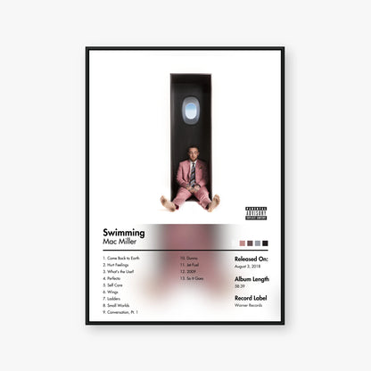 Mac Miller — Swimming Album Poster — Blur frame mockup