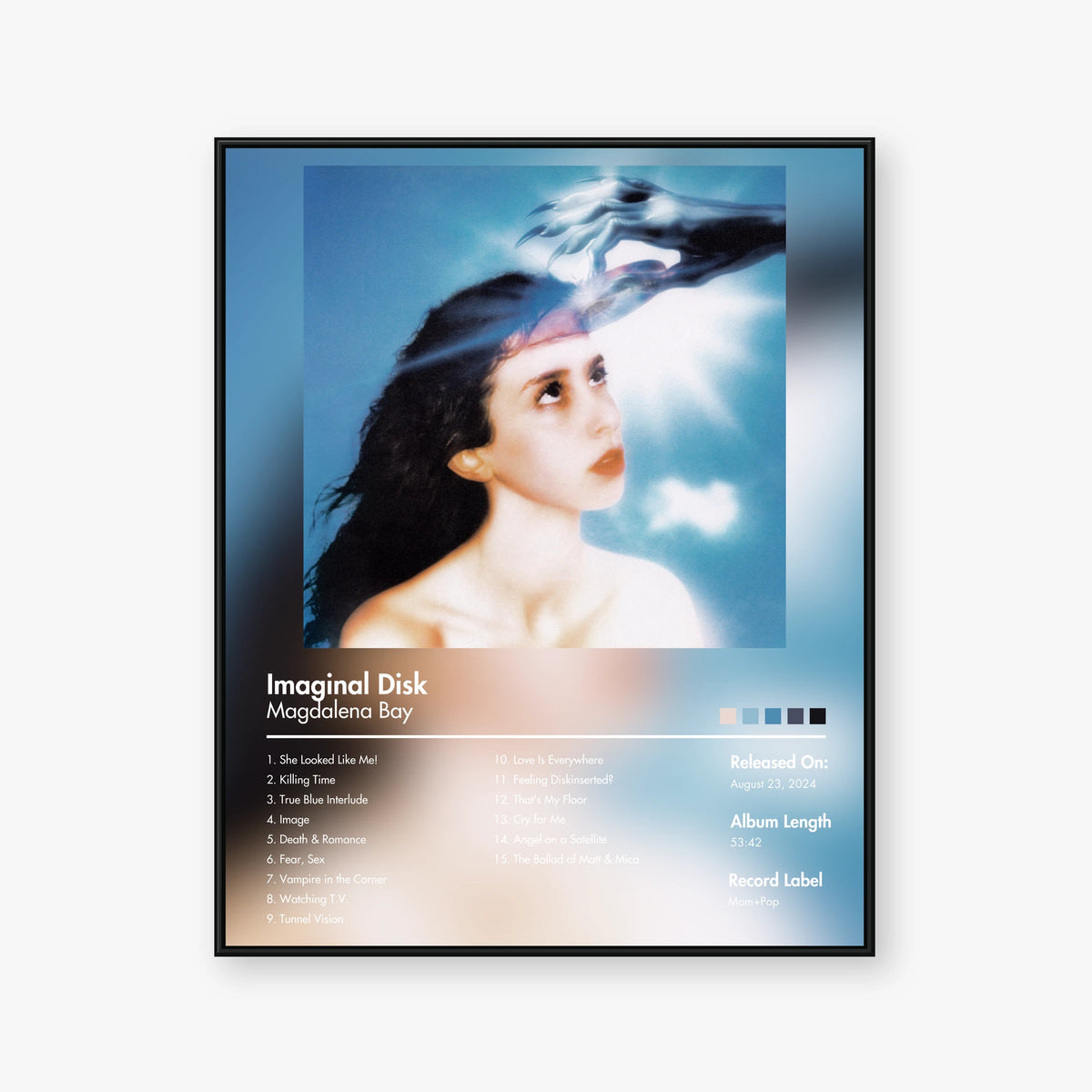 Magdalena Bay — Imaginal Disk Album Poster — Blur frame mockup
