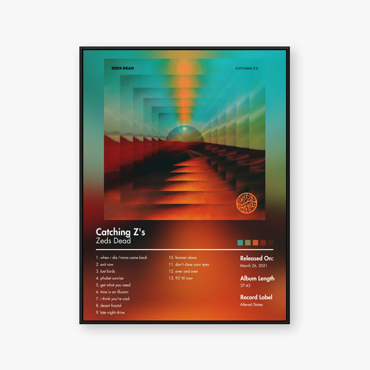 MAIKU — Catching Zs Album Poster — Blur frame mockup