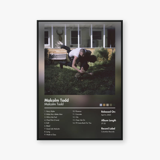 Malcolm Todd — Malcolm Todd Album Poster — Blur frame mockup