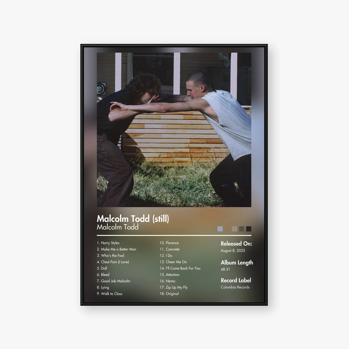 Malcolm Todd — Malcolm Todd still Album Poster — Blur frame mockup