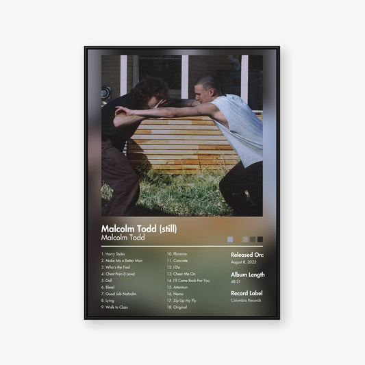 Malcolm Todd — Malcolm Todd still Album Poster — Blur frame mockup