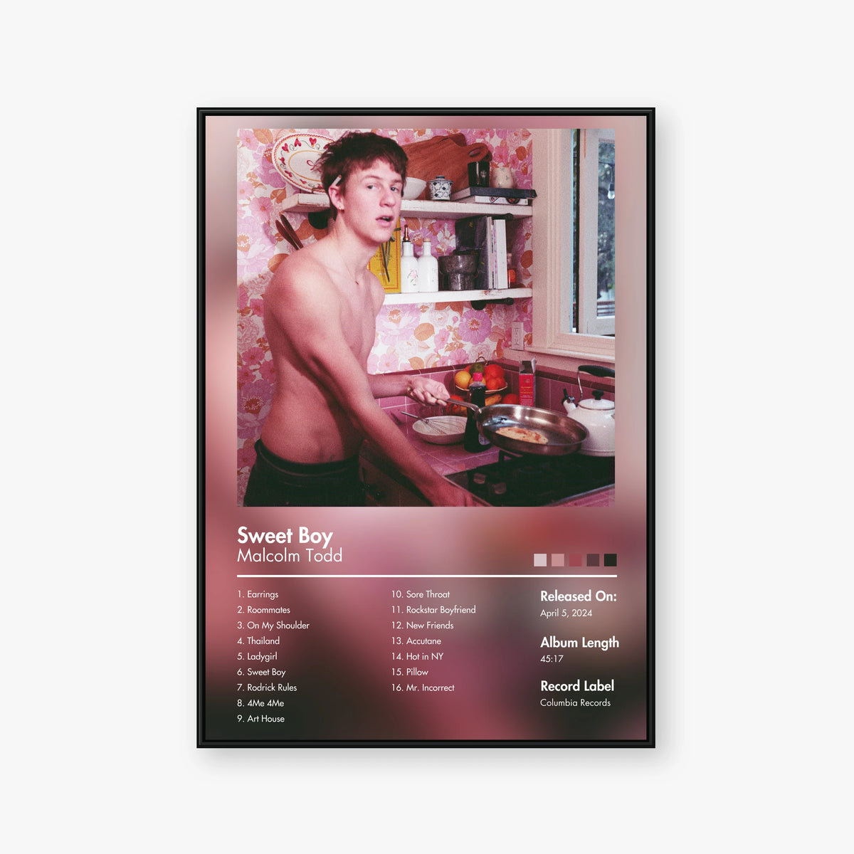 Malcolm Todd — Sweet Boy Album Poster — Blur frame mockup