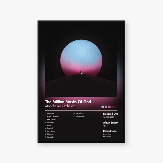 Manchester Orchestra — The Million Masks of God Album Poster — Blur frame mockup