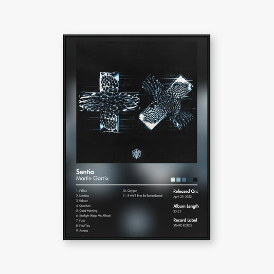 Martin Garrix — Sentio Album Poster — Blur frame mockup