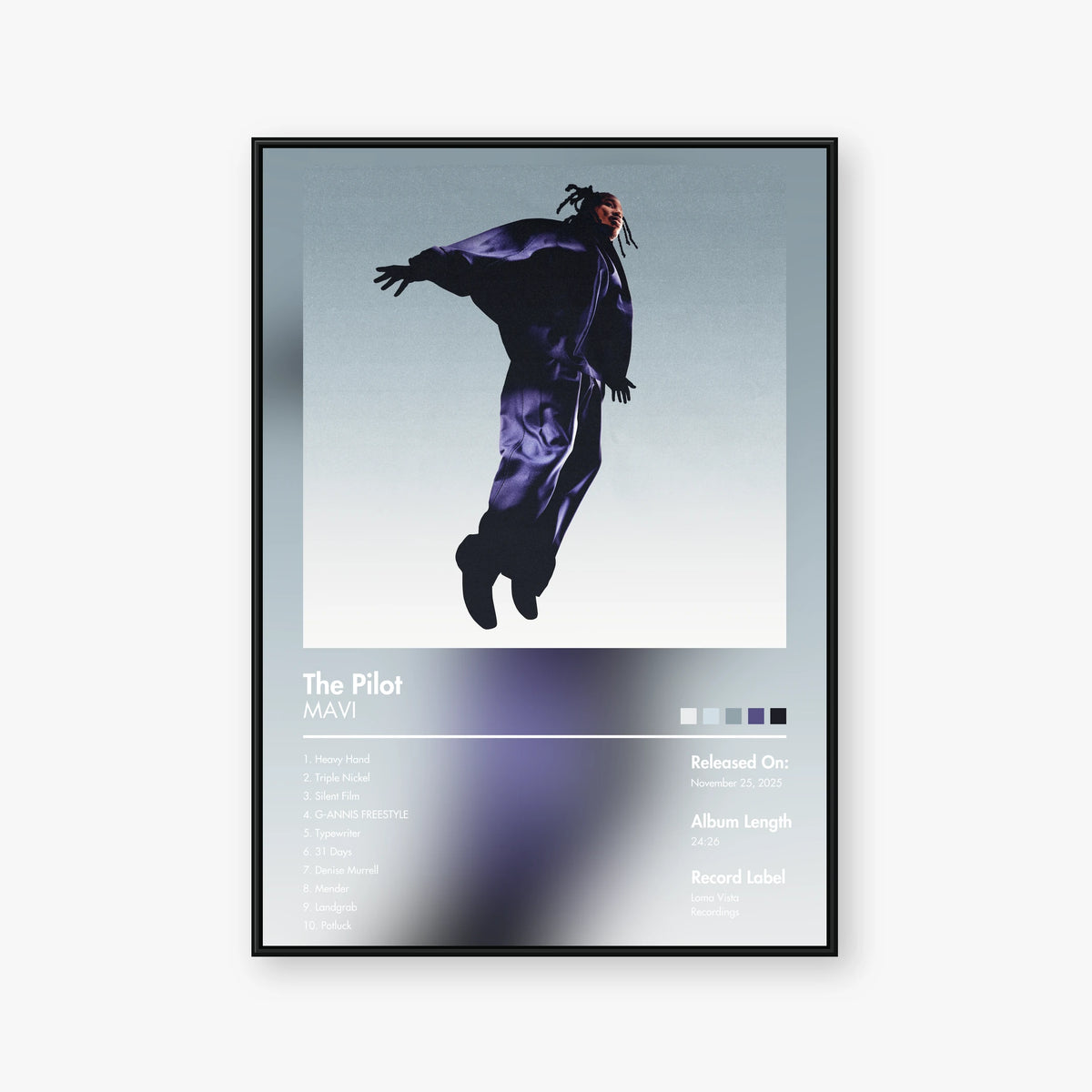 MAVI — The Pilot Album Poster — Blur frame mockup
