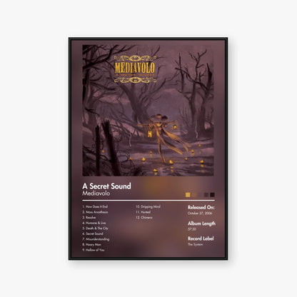 Mediavolo — A Secret Sound Album Poster — Blur frame mockup