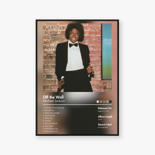 Michael Jackson — Off the Wall Album Poster — Blur frame mockup