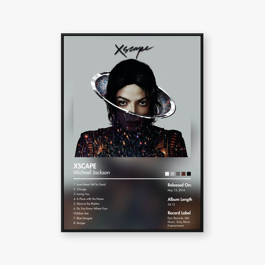 Michael Jackson — Xscape Album Poster — Blur frame mockup