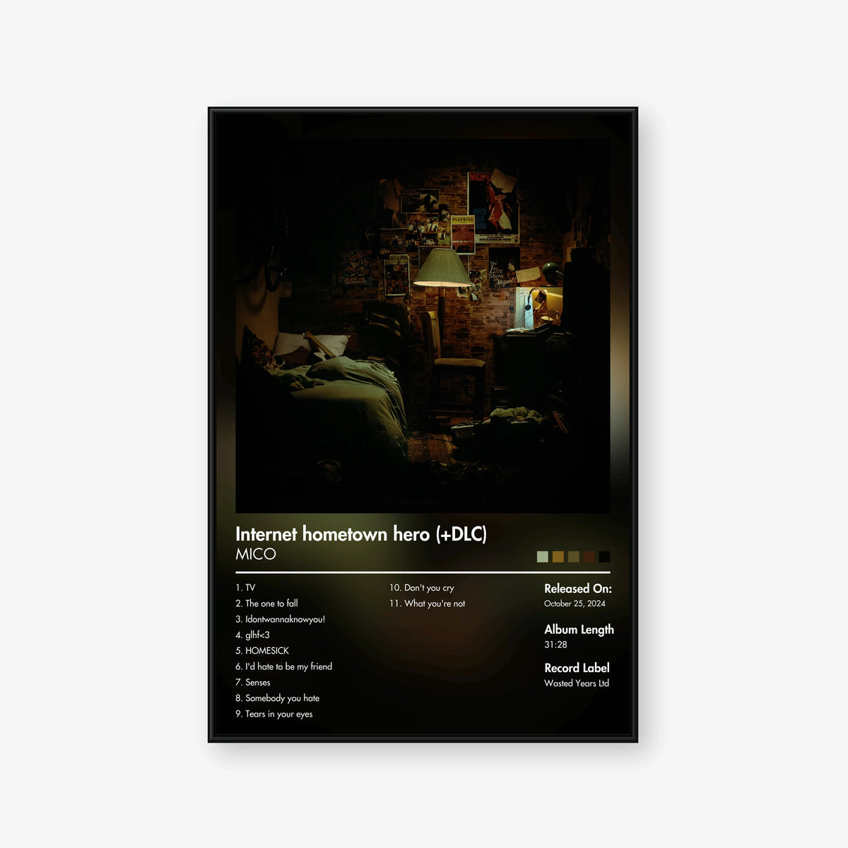 MICO — Internet hometown hero DLC Album Poster — Blur frame mockup