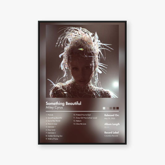 Miley Cyrus — Something Beautiful Album Poster — Blur frame mockup