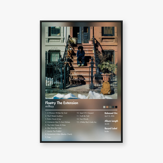 millkzy — Floetry The Extension Album Poster — Blur frame mockup