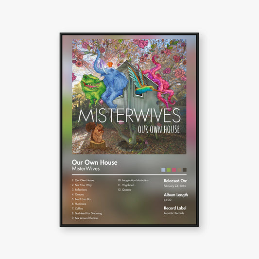 MisterWives — Our Own House Album Poster — Blur frame mockup