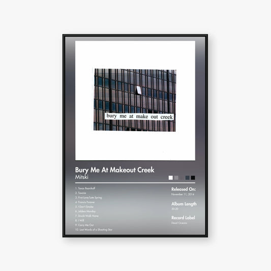 Mitski — bury me at makeout creek Album Poster — Blur frame mockup