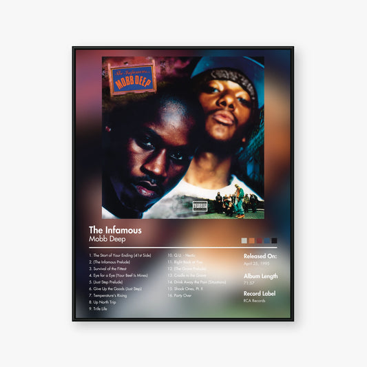 Mobb Deep — The Infamous Album Poster — Blur frame mockup