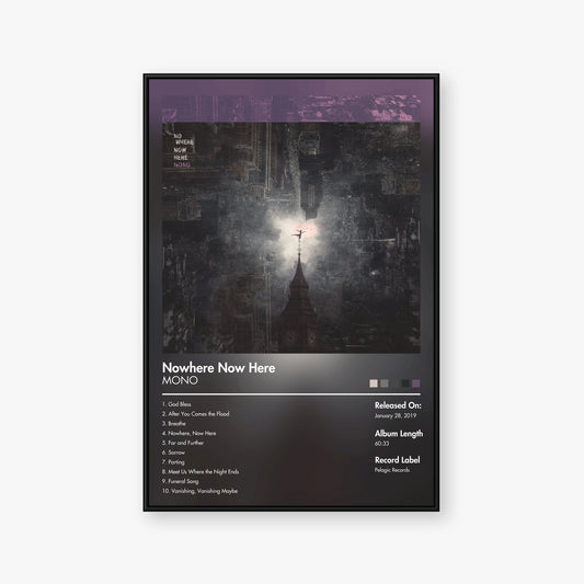 MONO — Nowhere Now Here Album Poster — Blur frame mockup