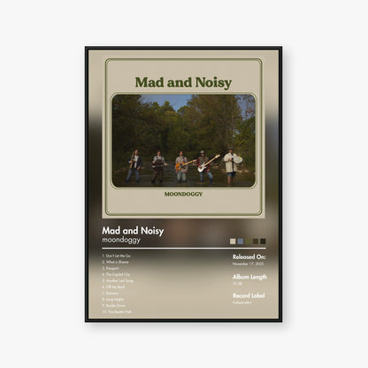 moondoggy — Mad and Noisy Album Poster — Blur frame mockup