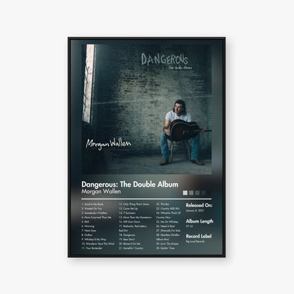 Morgan Wallen — Dangerous: The Double Album Album Poster — Blur frame mockup