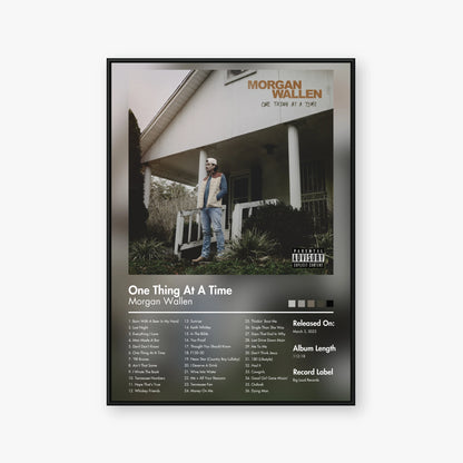 Morgan Wallen — One Thing at a Time Album Poster — Blur frame mockup