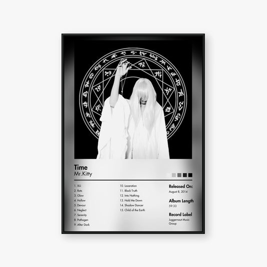 Mr.Kitty — Time Album Poster — Blur frame mockup