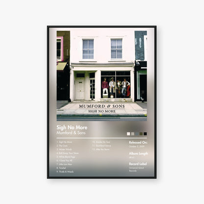 Mumford & Sons — Sigh No More Album Poster — Blur frame mockup