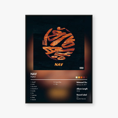 NAV — NAV Album Poster — Blur frame mockup