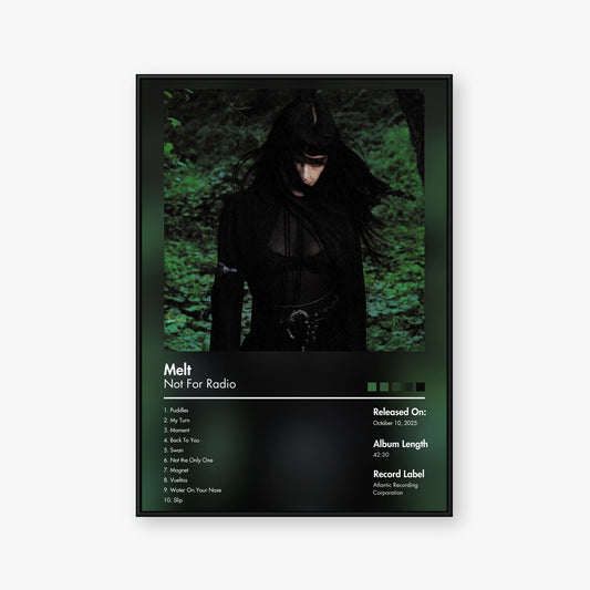 Not for Radio — Melt Album Poster — Blur frame mockup