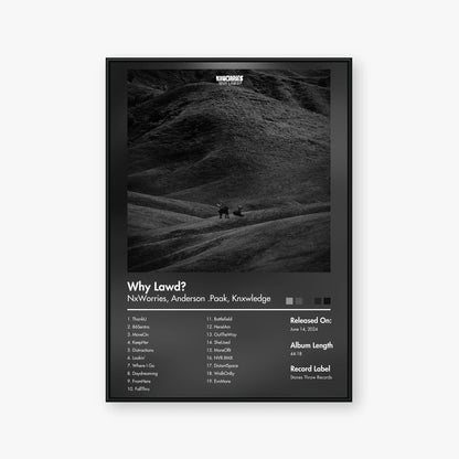 NxWorries — Why Lawd? Album Poster — Blur frame mockup