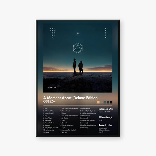 ODESZA — A Moment Apart (Deluxe Edition) Album Poster — Blur frame mockup