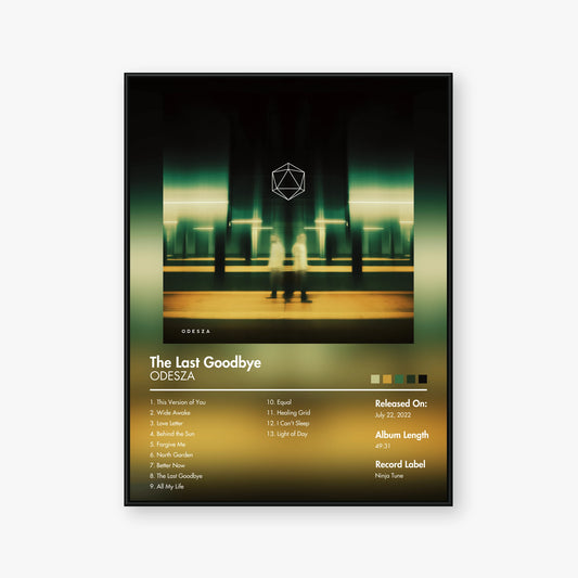ODESZA — The Last Goodbye Album Poster — Blur frame mockup