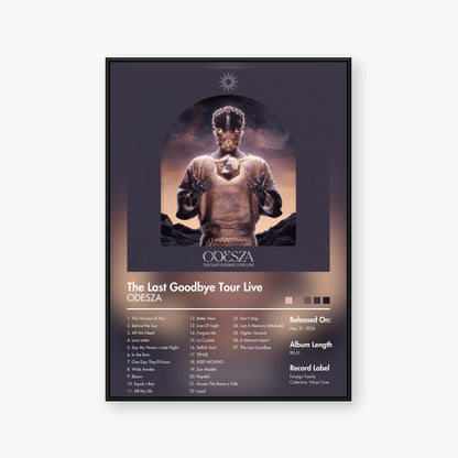 ODESZA — The Last Goodbye Tour Live Album Poster — Blur frame mockup