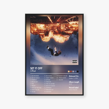 Offset — Set It Off Album Poster — Blur frame mockup