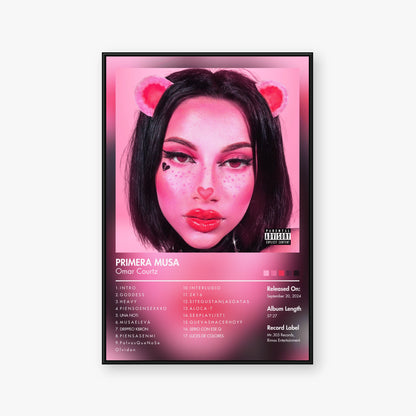 Omar Courtz — PRIMERA MUSA Album Poster — Blur frame mockup