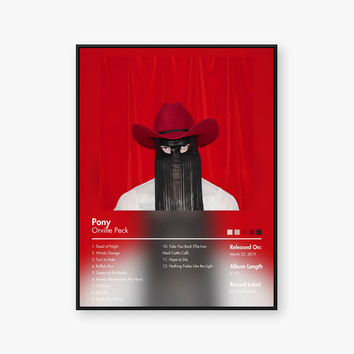Orville Peck — Pony Album Poster — Blur frame mockup