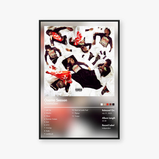 OsamaSon — Osama Season Album Poster — Blur frame mockup