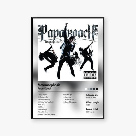 Papa Roach — Metamorphosis Album Poster — Blur frame mockup
