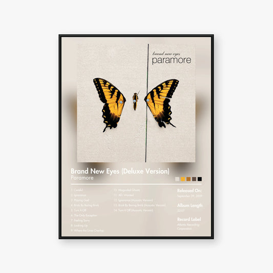 Paramore — Brand New Eyes (Deluxe Version) Album Poster — Blur frame mockup