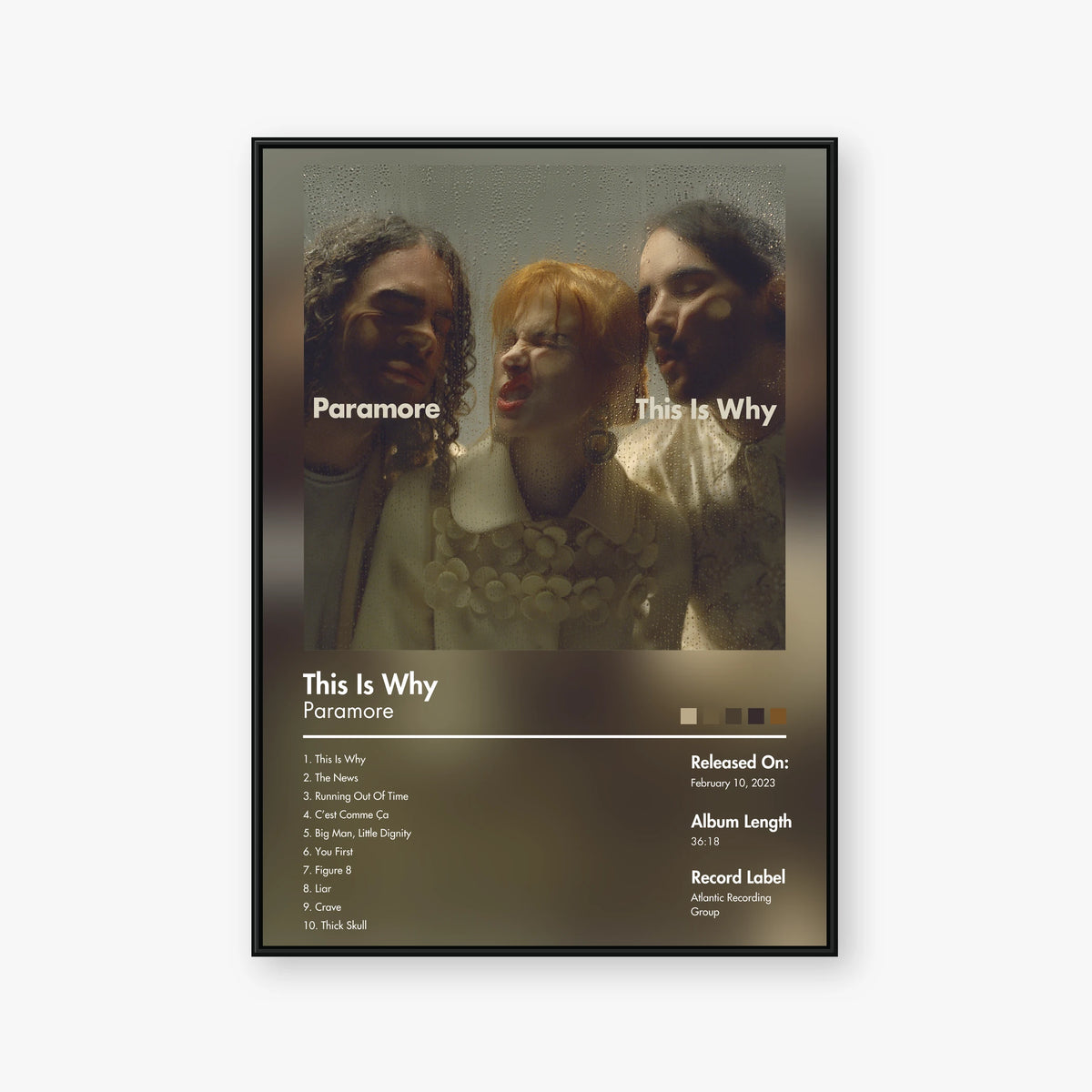 Paramore — This Is Why Album Poster — Blur frame mockup