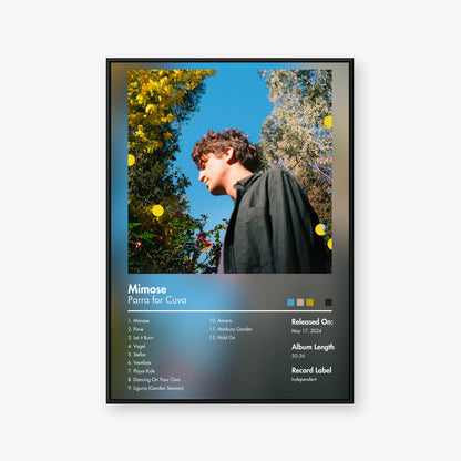 Parra for Cuva — Mimose Album Poster — Blur frame mockup
