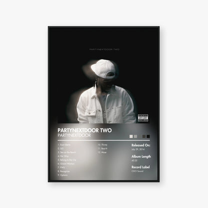 PARTYNEXTDOOR — PARTYNEXTDOOR TWO Album Poster — Blur frame mockup