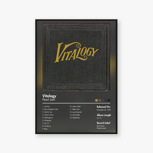 Pearl Jam — Vitalogy Album Poster — Blur frame mockup