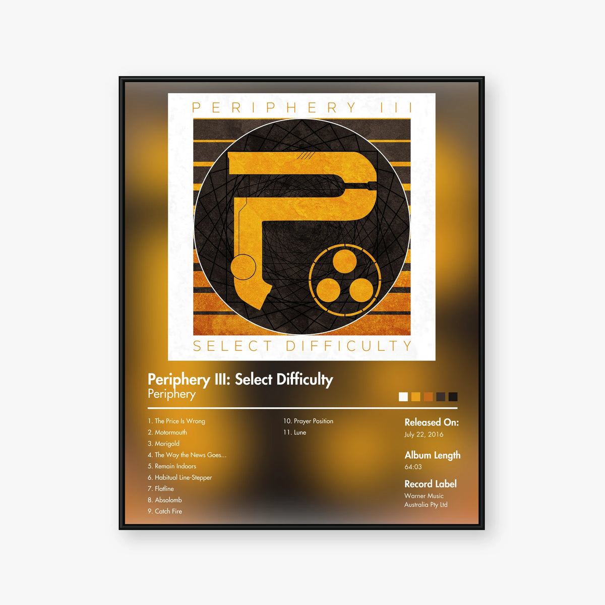 Periphery — Periphery III: Select Difficulty Album Poster — Blur frame mockup