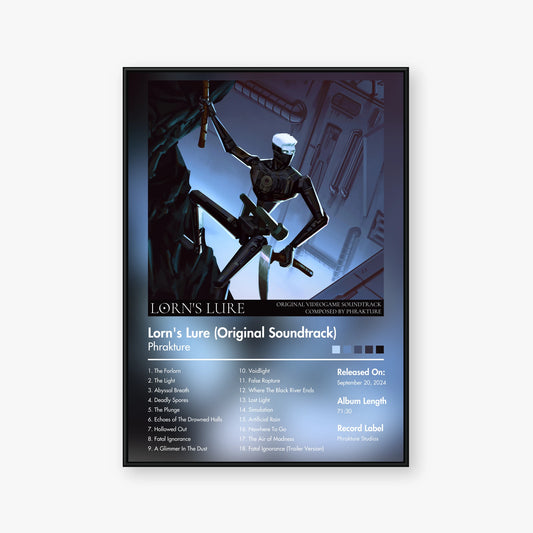Phrakture — Lorn's Lure (Original Soundtrack) Album Poster — Blur frame mockup