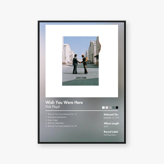 Pink Floyd — Wish You Were Here Album Poster — Blur frame mockup
