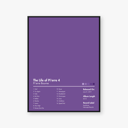 Pi’erre Bourne — The Life of Pi'erre 4 Album Poster — Blur frame mockup