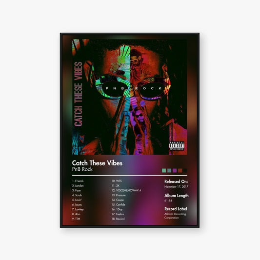 PnB Rock — Catch These Vibes Album Poster — Blur frame mockup