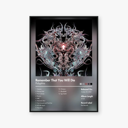 Polyphia — Remember That You Will Die Album Poster — Blur frame mockup