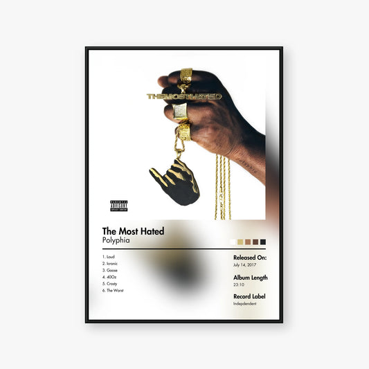 Polyphia — The Most Hated Album Poster — Blur frame mockup