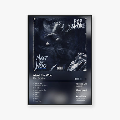 Pop Smoke — Meet the Woo Album Poster — Blur frame mockup