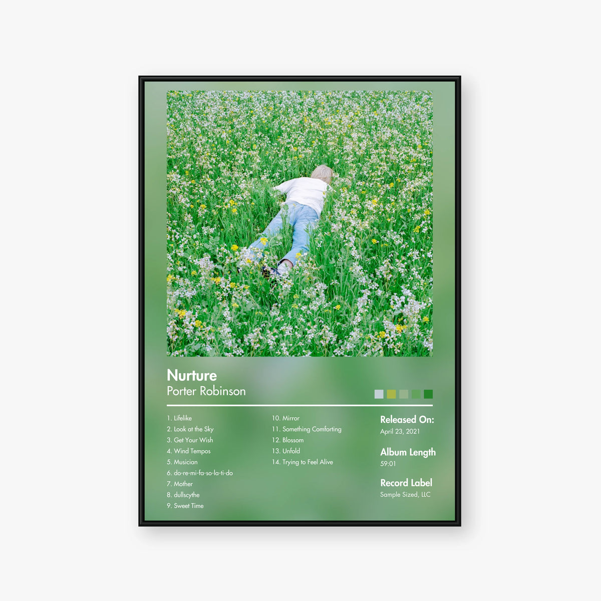 Porter Robinson — Nurture Album Poster — Blur frame mockup